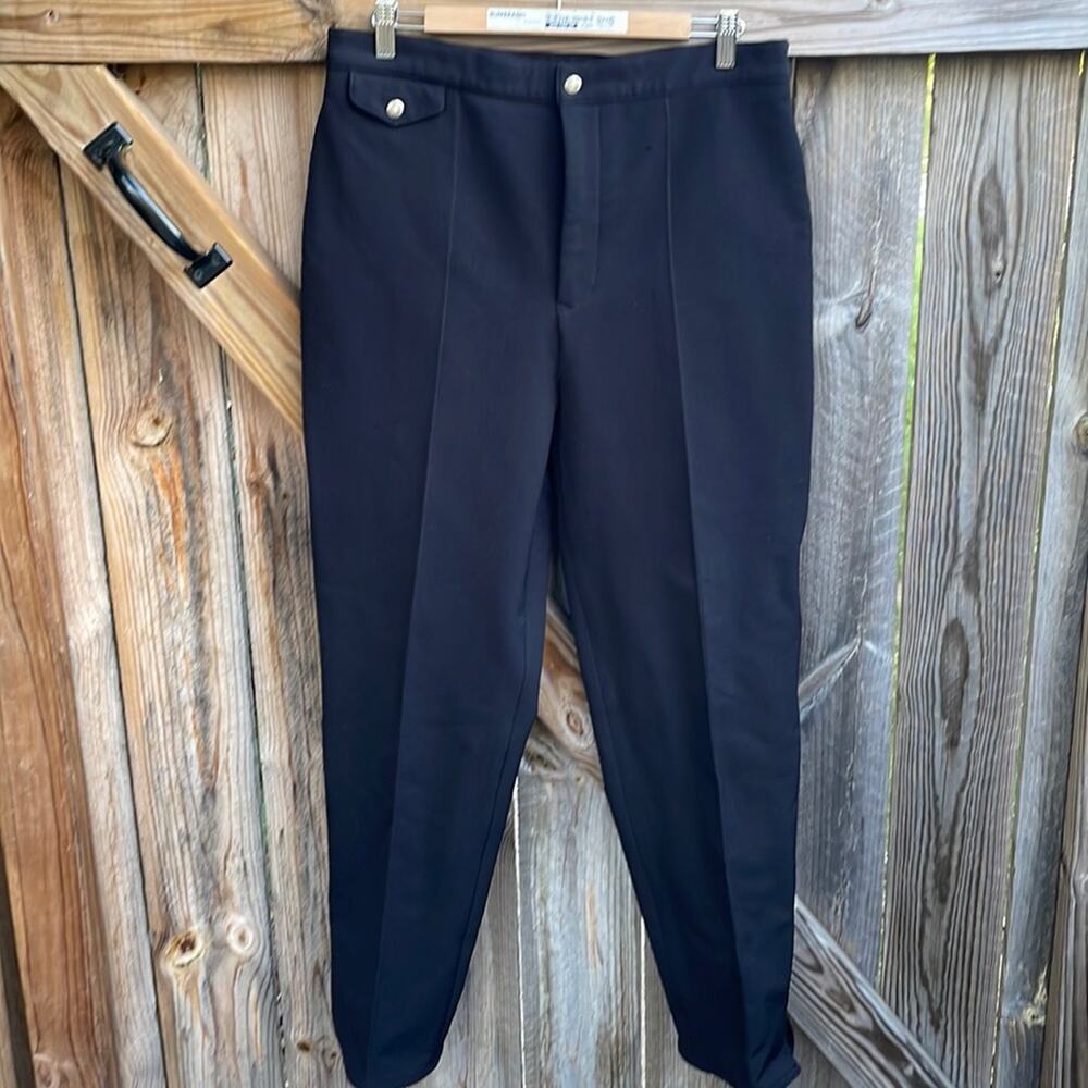 Ralph Lauren Blue Label Wool Blend Snow Winter Pants Size 14 Black